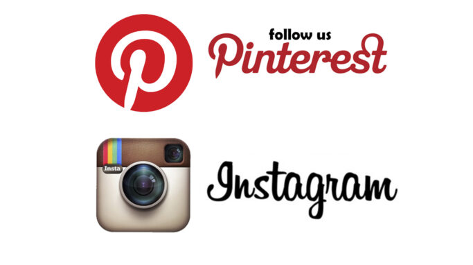 pinterest and instagram icons